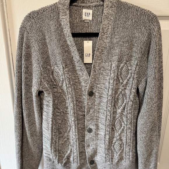 Men’s Cardigan Sweater (Small) | Gap - Gray - Picture 2 of 8